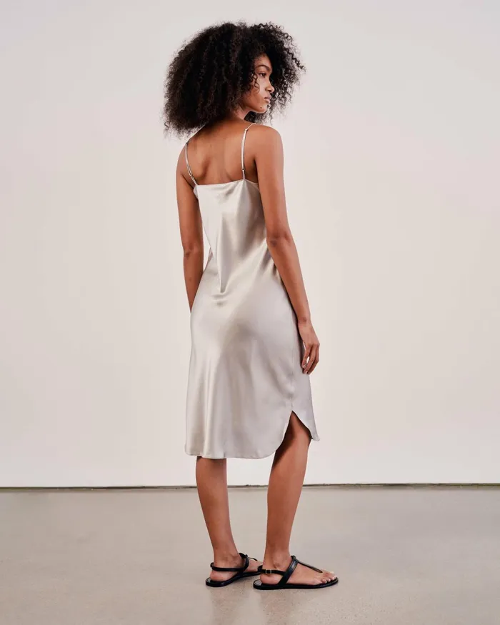 Women Dresses and Skirts Nili Lotan SHORT CAMI DRESS Ivory