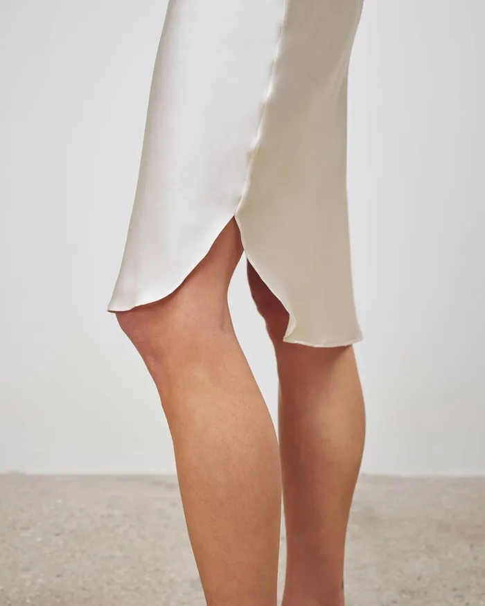 Women Dresses and Skirts Nili Lotan SHORT CAMI DRESS Ivory