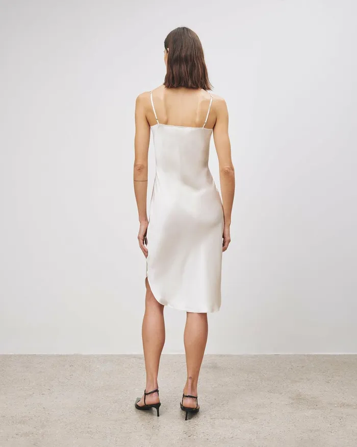 Women Dresses and Skirts Nili Lotan SHORT CAMI DRESS Ivory