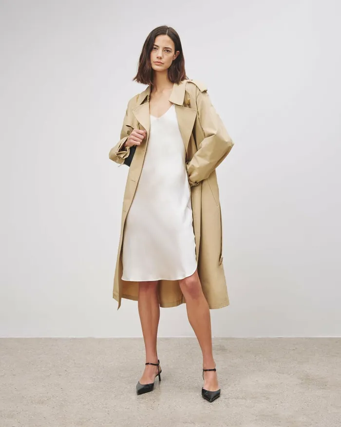 Women Dresses and Skirts Nili Lotan SHORT CAMI DRESS Ivory