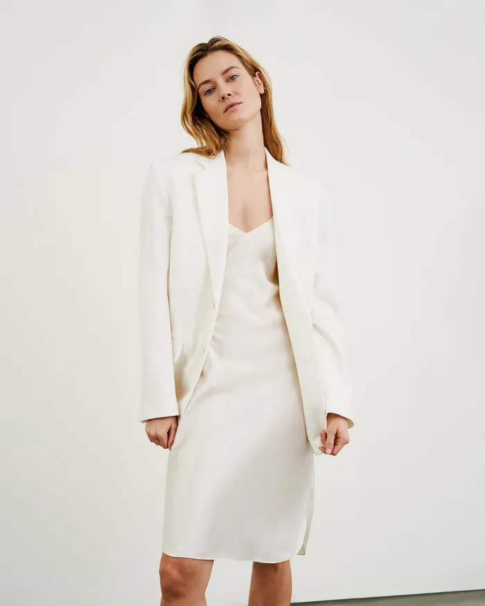 Women Dresses and Skirts Nili Lotan SHORT CAMI DRESS Ivory