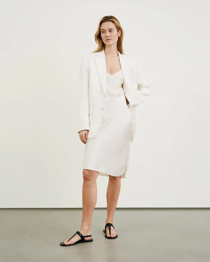 Women Dresses and Skirts Nili Lotan SHORT CAMI DRESS Ivory