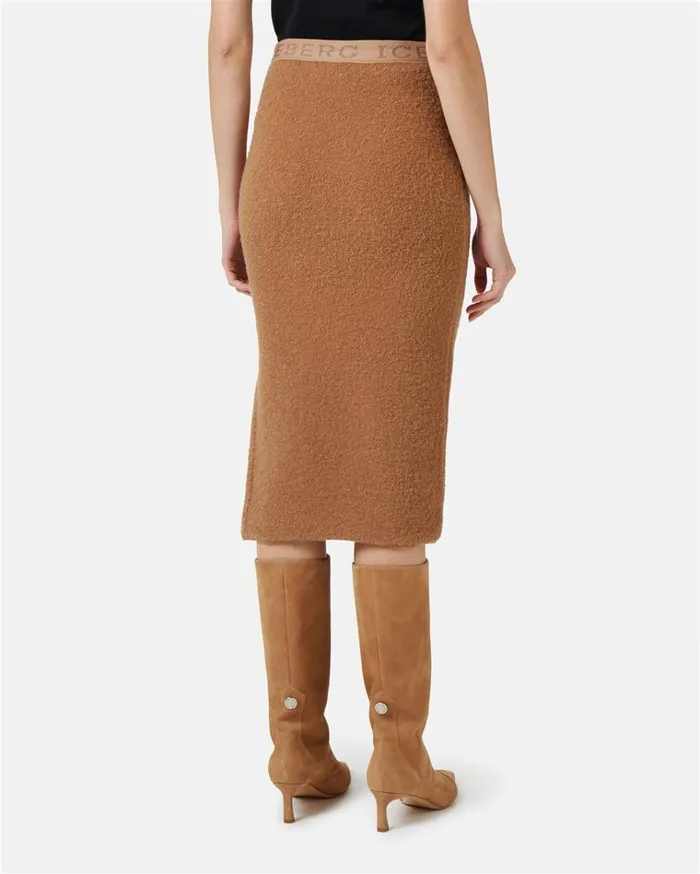 Women DRESSES AND SKIRTS Iceberg Sports Skirt In Wool And Boucl Women DRESSES AND SKIRTS Iceberg Sports Skirt In Wool And Boucl