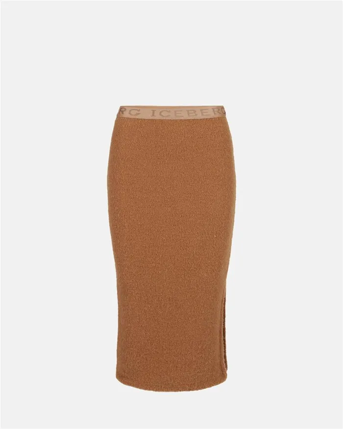 Women DRESSES AND SKIRTS Iceberg Sports Skirt In Wool And Boucl Women DRESSES AND SKIRTS Iceberg Sports Skirt In Wool And Boucl