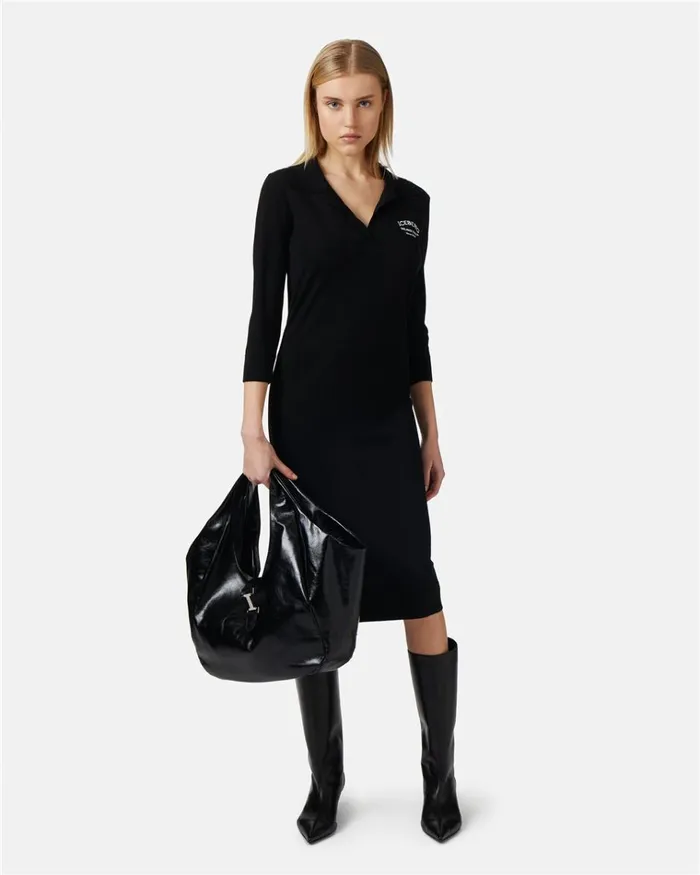 Women DRESSES AND SKIRTS Iceberg Thin Wool Polo Dress Women DRESSES AND SKIRTS Iceberg Thin Wool Polo Dress