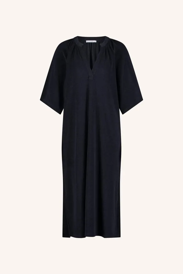 Women Dresses Bybar Louisa Slub Dress Midnight Women Dresses Bybar Louisa Slub Dress Midnight