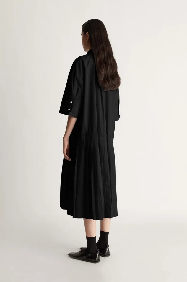 Women Dresses Lee Mathews Evette Shirt Dress Black
