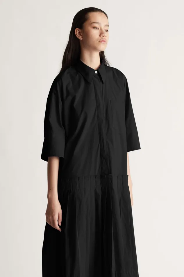 Women Dresses Lee Mathews Evette Shirt Dress Black