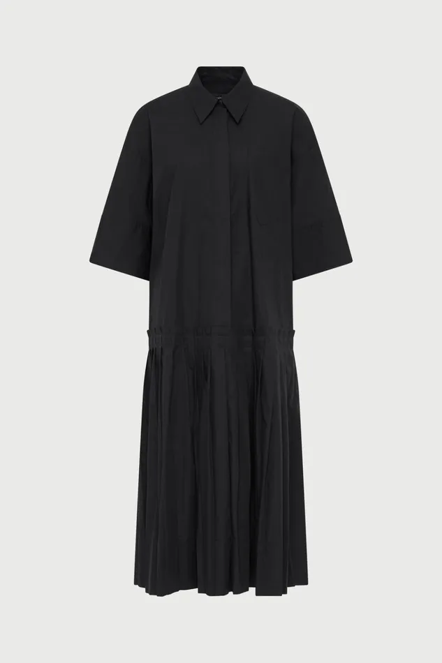 Women Dresses Lee Mathews Evette Shirt Dress Black