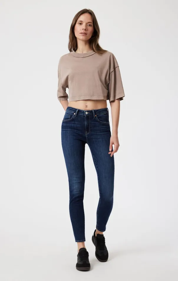Women Drop Shoulder Cropped TShirt In Moon Rock Mavi Jeans Tops and TShirts Women Drop Shoulder Cropped TShirt In Moon Rock Mavi Jeans Tops and TShirts