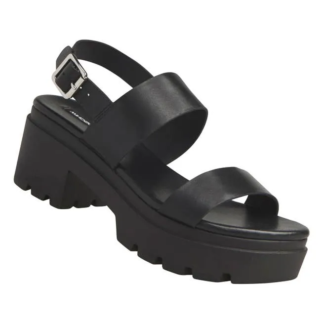 Women Emmy Black Leather Sandals Windsor Smith Sandals