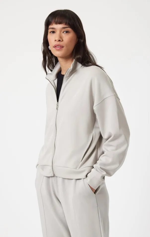 Women Full Zip Jacket In Gray Violet Mavi Jeans Loungewear