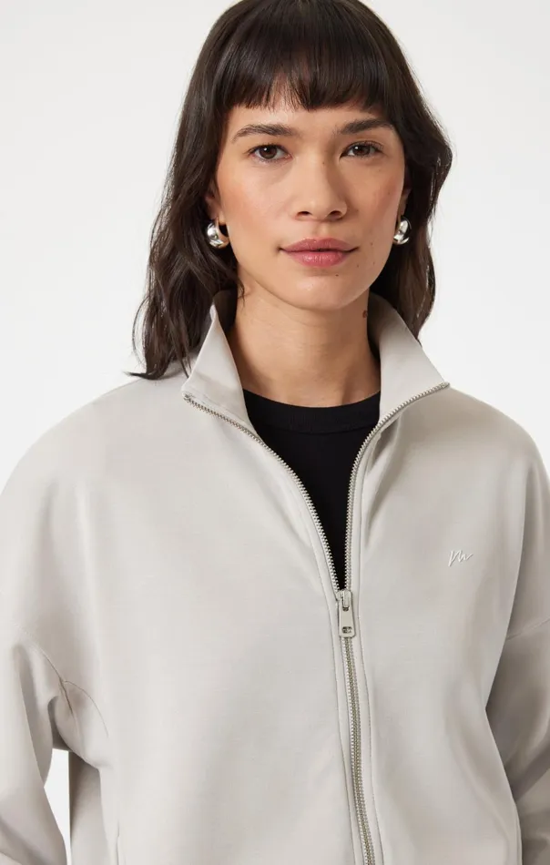 Women Full Zip Jacket In Gray Violet Mavi Jeans Loungewear Women Full Zip Jacket In Gray Violet Mavi Jeans Loungewear