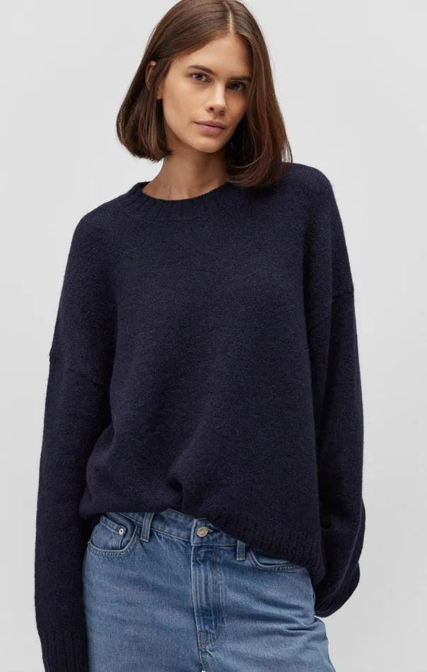 Women Fuzzy Sweater In Night Sky Mavi Jeans Sweaters