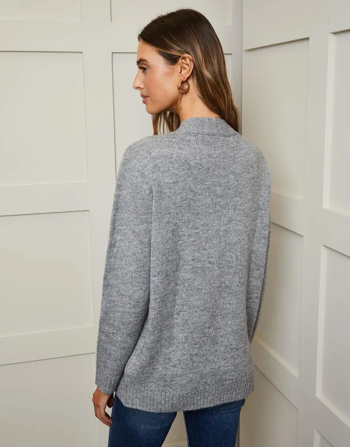 Women Grey Cable Knit Button Up Cardigan Grey Threadbare Cardigans Women Grey Cable Knit Button Up Cardigan Grey Threadbare Cardigans