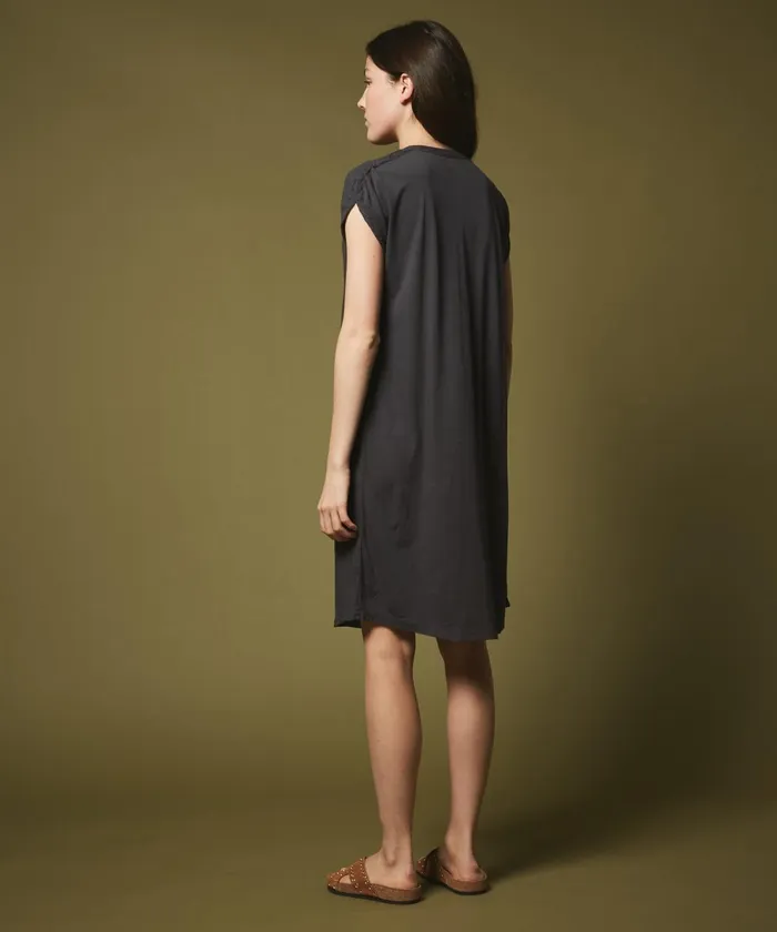 Women Hartford Dresses Double Fabric Graphite Cotton Tuna Dress