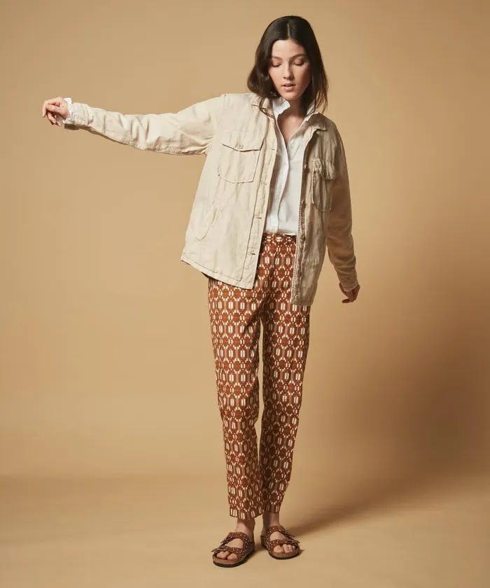 Women Hartford Jackets and Coats Vamo Cotton And Linen Jacket