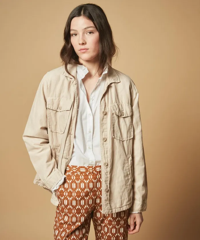 Women Hartford Jackets and Coats Vamo Cotton And Linen Jacket