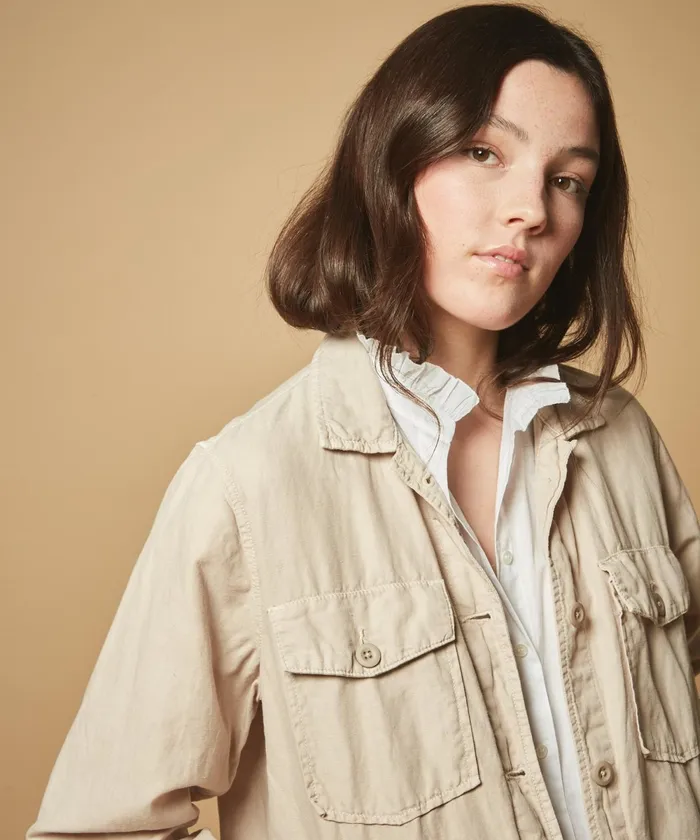 Women Hartford Jackets and Coats Vamo Cotton And Linen Jacket