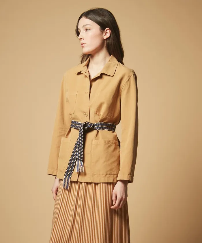 Women Hartford Jackets and Coats Verdi Dune Canvas Jacket