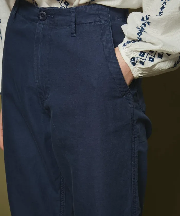 Women Hartford Pants Paint Indigo Cotton Linen Pants