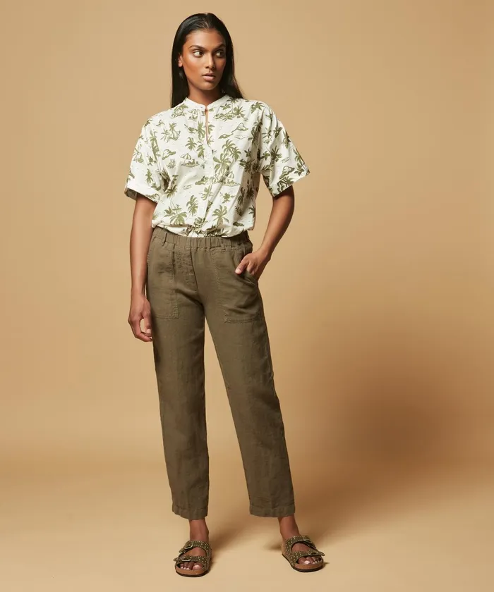 Women Hartford Pants Pharell Army Linen Pants