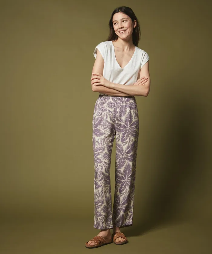 Women Hartford Pants Prunelle Violet Palms Pants