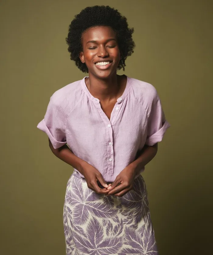 Women Hartford Shirts and Tops Colibri Orchid Linen Shirt