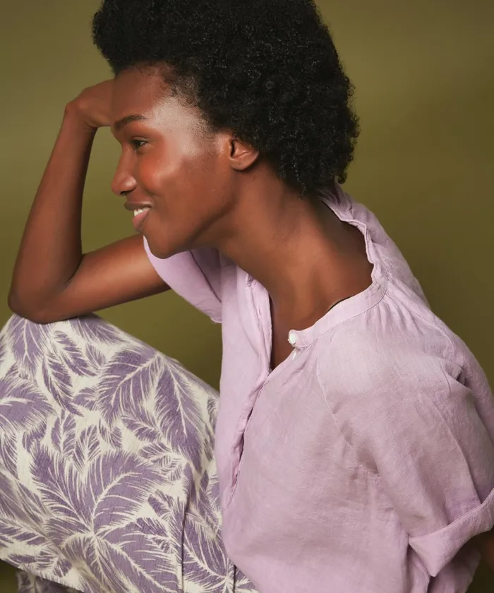 Women Hartford Shirts and Tops Colibri Orchid Linen Shirt