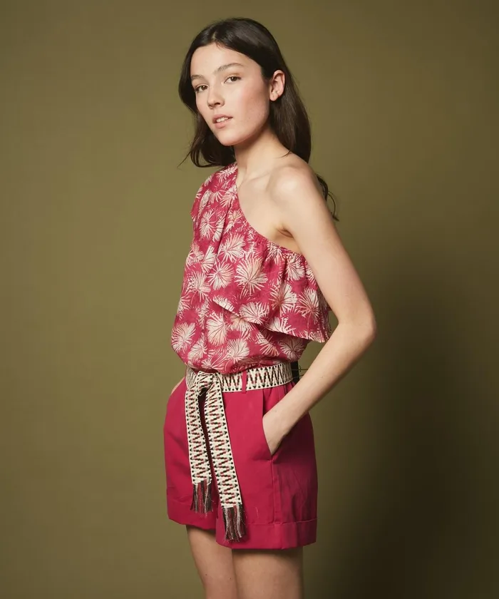 Women Hartford Shirts and Tops Fuchsia Palms Helga Top