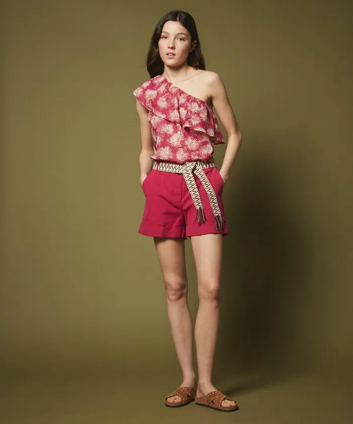 Women Hartford Shirts and Tops Fuchsia Palms Helga Top