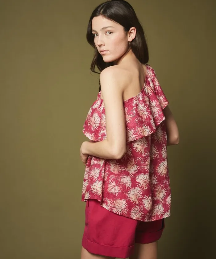 Women Hartford Shirts and Tops Fuchsia Palms Helga Top