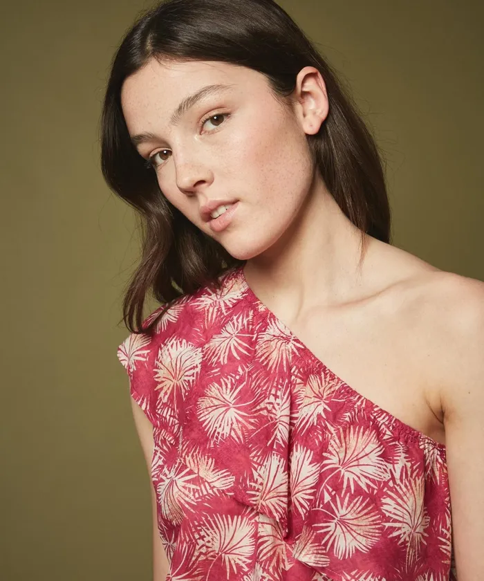 Women Hartford Shirts and Tops Fuchsia Palms Helga Top
