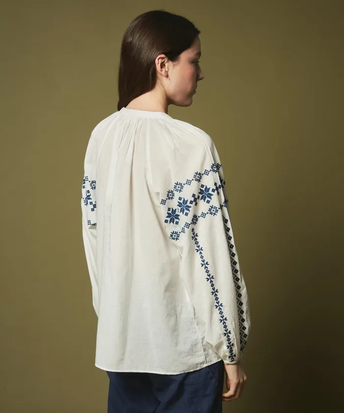 Women Hartford Shirts and Tops White Helsee Embroidered Top