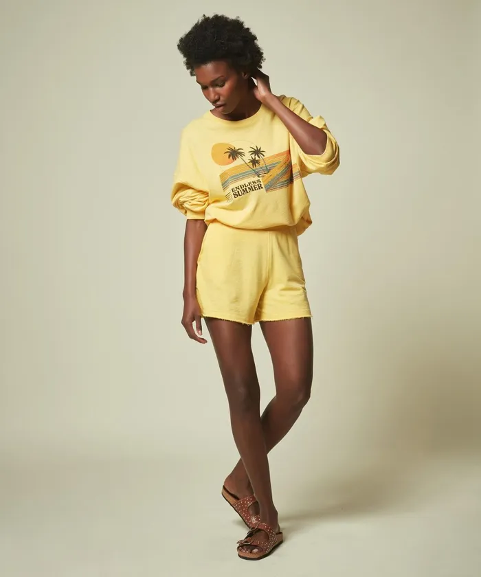 Women Hartford Skirts and Shorts Lemon Baby Fleece Tippi Shorts