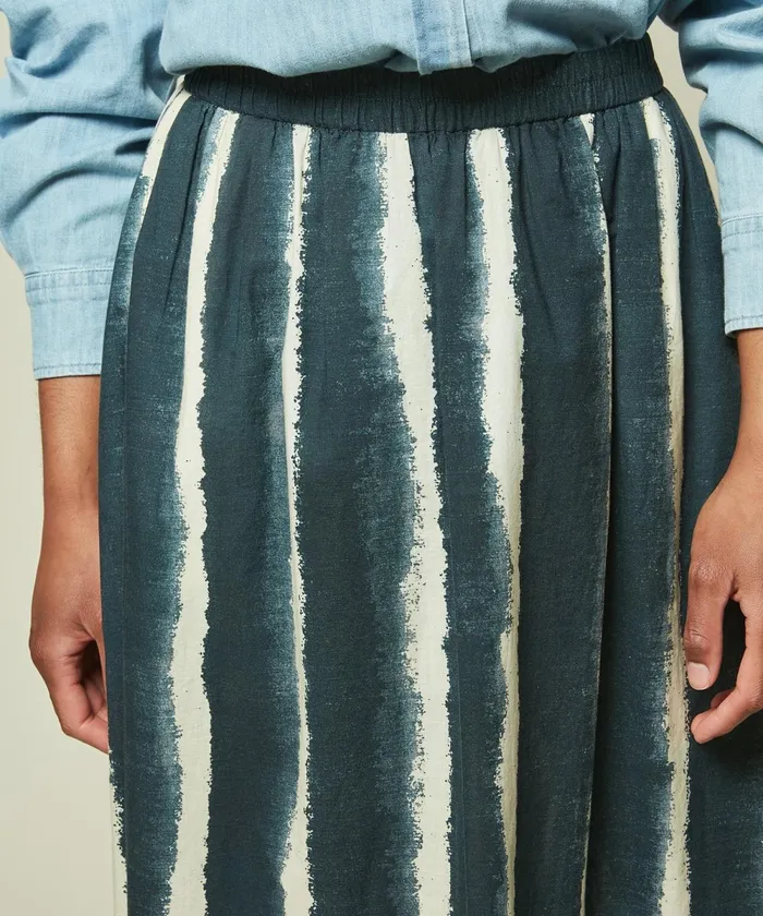 Women Hartford Skirts and Shorts Navy Striped Cotton Jovana Skirt
