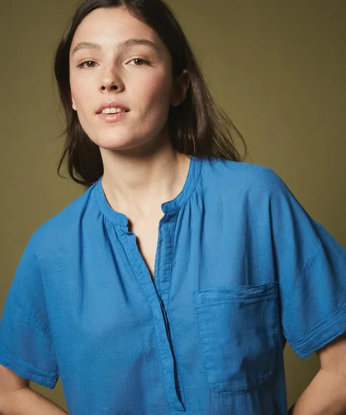 Women Hartford TShirts Double Fabric Cobalt Tugay TShirt