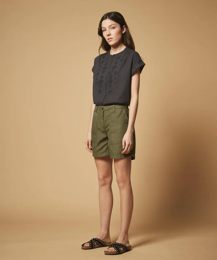 Women Hartford TShirts Double Fabric Graphite Tejjy Shirt
