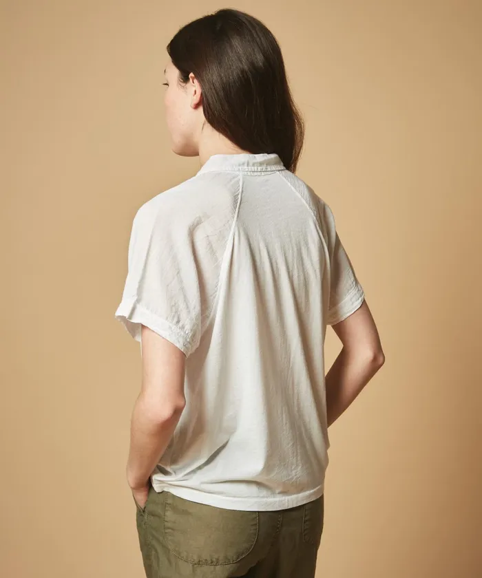 Women Hartford TShirts Double Fabric White Teym Shirt