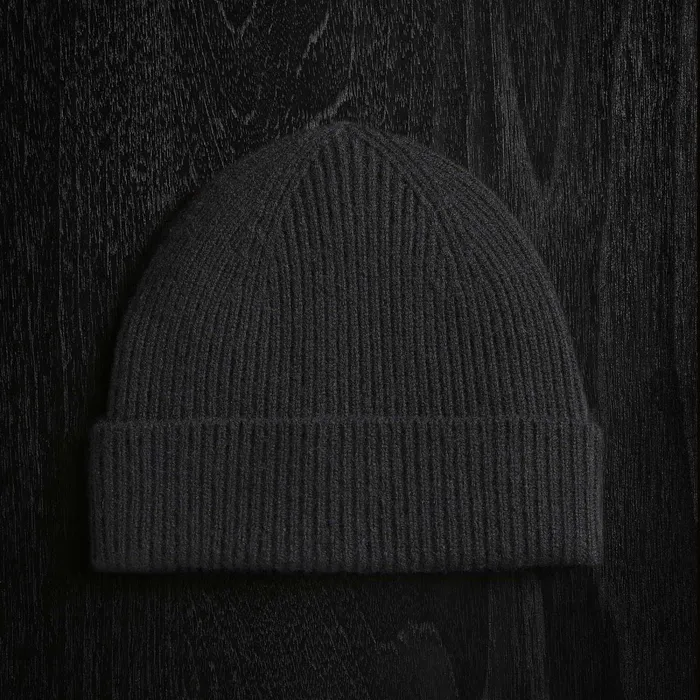 Women Hats James Perse Solid Cashmere Beanie Black