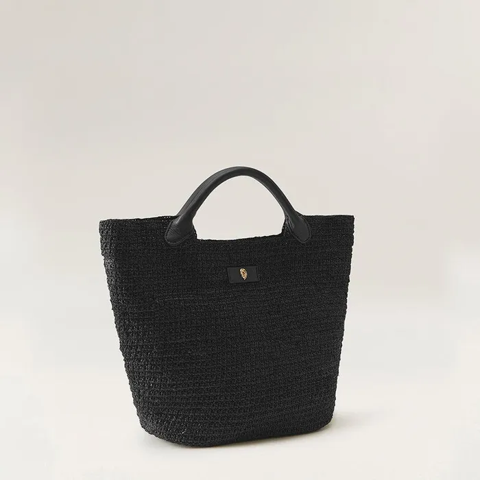 Women Helen Kaminski Basket Bags Cassia S Basket Bag Charcoal Black