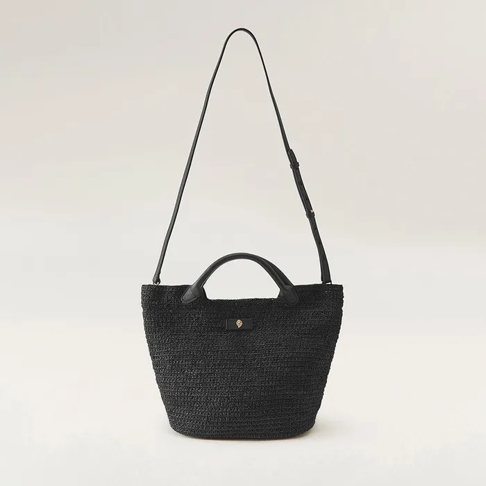 Women Helen Kaminski Basket Bags Cassia S Basket Bag Charcoal Black
