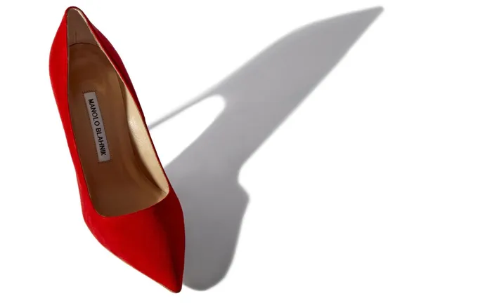 Women High Heels Manolo Blahnik BB Red Suede Pointed Toe Pumps Women High Heels Manolo Blahnik BB Red Suede Pointed Toe Pumps