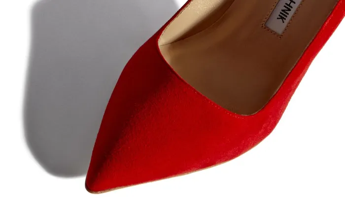 Women High Heels Manolo Blahnik BB Red Suede Pointed Toe Pumps Women High Heels Manolo Blahnik BB Red Suede Pointed Toe Pumps