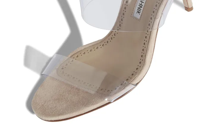 Women High Heels Manolo Blahnik SCOLTO Clear PVC SlipOn Sandals Women High Heels Manolo Blahnik SCOLTO Clear PVC SlipOn Sandals