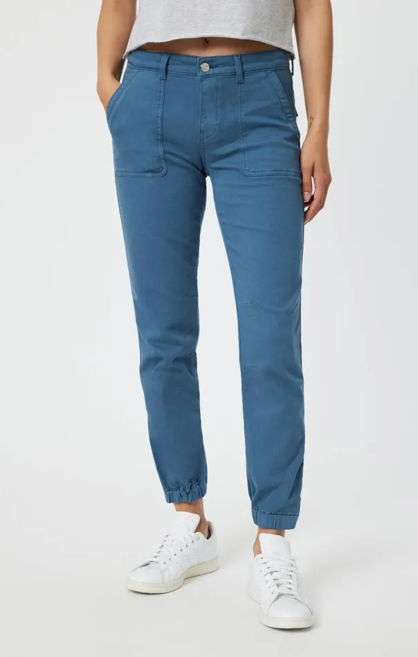 Women Ivy Slim Cargo In Oceanview Twill Mavi Jeans Pants