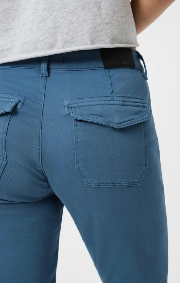 Women Ivy Slim Cargo In Oceanview Twill Mavi Jeans Pants