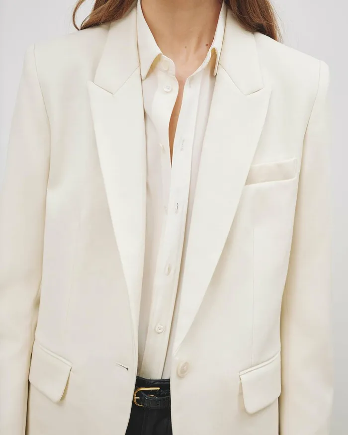 Women Jackets and Blazers Nili Lotan ADELE BLAZER Dark Navy
