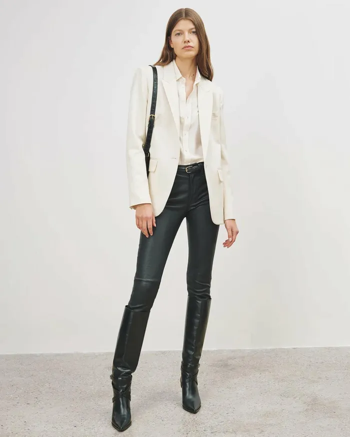 Women Jackets and Blazers Nili Lotan ADELE BLAZER Dark Navy