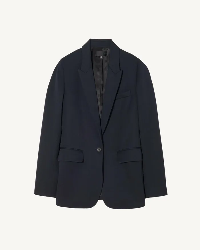 Women Jackets and Blazers Nili Lotan ADELE BLAZER Dark Navy